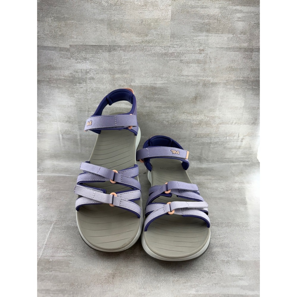Teva Verra Purple Grey Strappy Sport Hiking Sandals Women Sz 10 1173720